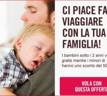 SCONTO 50% PER I BAMBINI SOTTO I 12 ANNI CON VOLOTEA