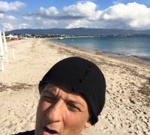 ECCO IL SELFIE DI FIORELLO AL POETTO DI CAGLIARI