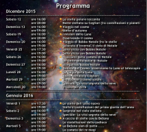 LA MAGIA DELLE FESTE SOTTO LE STELLE – PLANETARIO  -CAGLIARI – DICEMBRE 2015/GENNAIO 2016