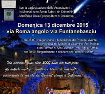 1° EDIZIONE DEL PRESEPIO VIVENTE-  SOLEMINIS – DOMENICA 13 DICEMBRE 2015