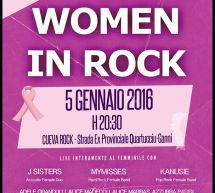 WOMEN IN ROCK – CUEVA ROCK – QUARTUCCIU – MARTEDI 5 GENNAIO 2016