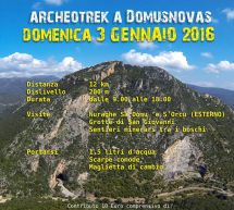 ARCHEOTREK A DOMUSNOVAS -DOMENICA 3 GENNAIO 2016