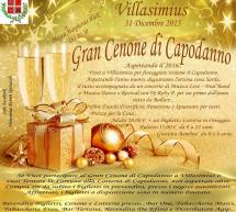 GRAN CENONE DI CAPODANNO IN PIAZZA – VILLASIMIUS – GIOVEDI 31 DICEMBRE 2015