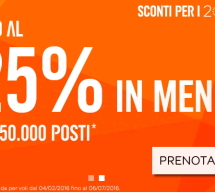 FINO AL 25% DI SCONTO SUI VOLI CON EASYJET – FINO A MERCOLEDI 13 GENNAIO 2016