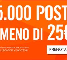 15.000 POSTI A MENO DI 25 € CON EASYJET