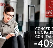 SCONTO 40% PER TUTTE LE DESTINAZIONI CON ITALO TRENO