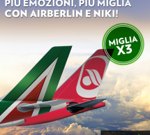 FINO A TRIPLE MIGLIA CON ALITALIA,AIR BERLIN E NIKI