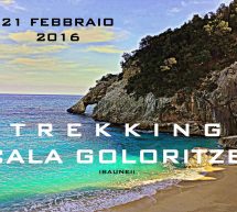 TREKKING A CALA GORITZE’ – DOMENICA 21 FEBBRAIO 2016