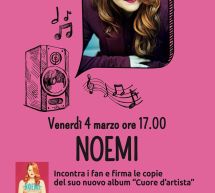 NOEMI AL CENTRO COMMERCIALE AUCHAN DI OLBIA – VENERDI 4 MARZO 2016