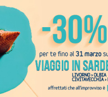 30% SCONTO SU GRIMALDI LINES PER I VIAGGI IN SARDEGNA