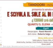 BUON COMPLEANNO FABER – E SCIVOLA IL SOLE AL DI LA’ DELLE DUNE – TANDOORI – QUARTU SANT’ELENA – GIOVEDI 4 FEBBRAIO 2016