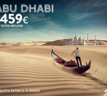 VOLA AD ABU DHABI A/R DA 459 € CON ALITALIA