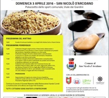 LA PASTA TRADIZIONALE E LE NIEDDITTAS – SAN NICOLO’ D’ARCIDANO – DOMENICA 3 APRILE 2016