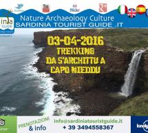 TREKKING DA S’ARCHITTU A CAPO NIEDDU- DOMENICA 3 APRILE 2016