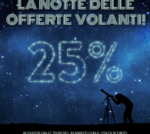 LA NOTTE DELLE OFFERTE VOLANTI – SCONTO 25% CON ALITALIA