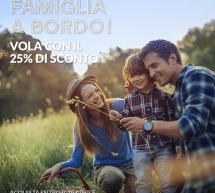 25% SCONTO SULLE FAMIGLIE CON ALITALIA – FINO AL 19 APRILE 2016