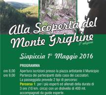 ALLA SCOPERTA DEL MONTE GRIGHINE – SIAPICCIA-  DOMENICA 1 MAGGIO 2016