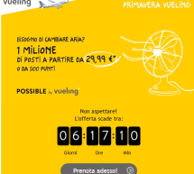 UN MILIONE DI POSTI A PARTIRE DA 29,99 € CON VUELING