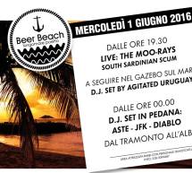 THE MOO-RAYS & DJ SET – BEER BEACH – QUARTU SANT’ELENA – MERCOLEDI 1 GIUGNO 2016