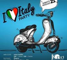 I LOVE ITALY PARTY – JKO EVO’ – CAGLIARI – SABATO 21 MAGGIO 2016