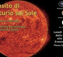 TRANSITO DI MERCURIO SUL SOLE – PLANETARIO – CAGLIARI – LUNEDI 9 MAGGIO 2016