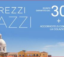 30% SCONTO SU TUTTI GLI ACCOR HOTELS E LA COLAZIONE E’ GRATIS