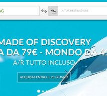 MADE OF DISCOVERY – EUROPA DA 79 € E MONDO DA 419 € A/R CON ALITALIA