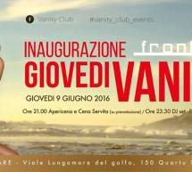 INAUGURAZIONE GIOVEDI VANITOSO – FRONTEMARE – QUARTU SANT’ELENA – GIOVEDI 9 GIUGNO 2016