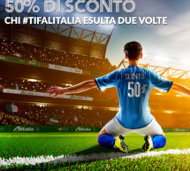 CHI #TIFAITALIA ESULTA DUE VOLTE, 50% SCONTO CON ALITALIA