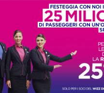 25% DI SCONTO CON WIZZAIR SULLE TRATTE DA E PER LA ROMANIA – SOLO MARTEDI 28 GIUGNO 2016