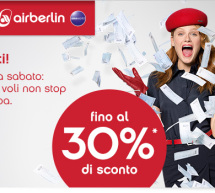 FINO AL 30% DI SCONTO CON AIR BERLIN – FINO A SABATO 9 LUGLIO 2016