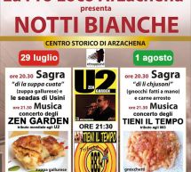 NOTTI BIANCHE AD ARZACHENA – 29 LUGLIO E 1 AGOSTO 2016