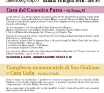 GUSTA LA CULTURA – SELARGIUS – SABATO 16 LUGLIO 2016