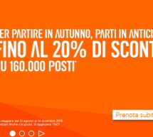 160.000 POSTI AL 20% DI SCONTO PER VOLARE IN AUTUNNO CON EASYJET