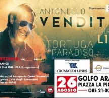 ANTONELLO VENDITTI LIVE- GOLFO ARANCI – VENERDI 26 AGOSTO 2016