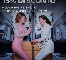 15% SCONTO PER CHI VOLA IN BUSINESS CLASS CON ALITALIA