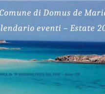 CALENDARIO EVENTI AGOSTO/SETTEMBRE 2016 A CHIA E DOMUS DE MARIA