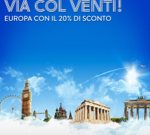 20% SCONTO PER VOLARE IN EUROPA CON ALITALIA – FINO AL 3 OTTOBRE 2016