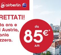 VOLA IN AUSTRIA,GERMANIA E SVIZZERA CON AIR BERLIN A PARTIRE DA 85 € A/R