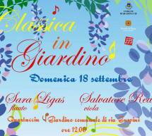 CLASSICA IN GIARDINO – QUARTUCCIU – DOMENICA 18 SETTEMBRE 2016