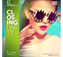 CLOSING PARTY – LIDO DISCO CLUB – CAGLIARI – SABATO 17 SETTEMBRE 2016