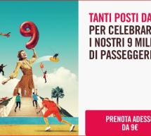 TANTISSIMI VOLI A PARTIRE DA 9 € CON VOLOTEA – FINO A GIOVEDI 8 SETTEMBRE 2016