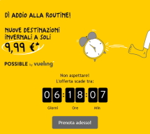 NUOVE ROTTE INVERNALI CON VUELING A PARTIRE DA 9,99 €