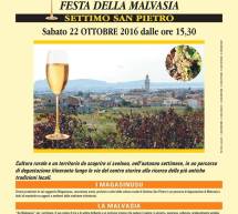 MALAVAXIA – FESTA DELLA MALVASIA – SETTIMO SAN PIETRO – SABATO 22 OTTOBRE 2016