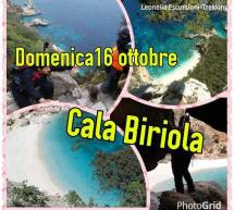 ESCURSIONE A CALA BIRIOLA – DOMENICA 16 OTTOBRE 2016