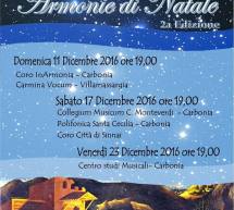 ARMONIE DI NATALE – 2° EDIZIONE – CARBONIA-11-17-23 DICEMBRE 2016