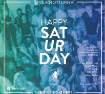 HAPPY SATURDAY – LINEA NOTTURNA – CAGLIARI – SABATO 5 NOVEMBRE 2016