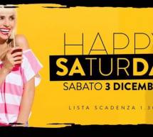 HAPPY SATURDAY – LINEA NOTTURNA – CAGLIARI – SABATO 3 DICEMBRE 2016