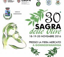 SAGRA DELLE OLIVE – GONNOSFANADIGA – 18-19-20 NOVEMBRE 2016