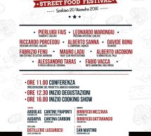 SARDINIA STREET FOOD FESTIVAL – SERDIANA – DOMENICA 20 NOVEMBRE 2016